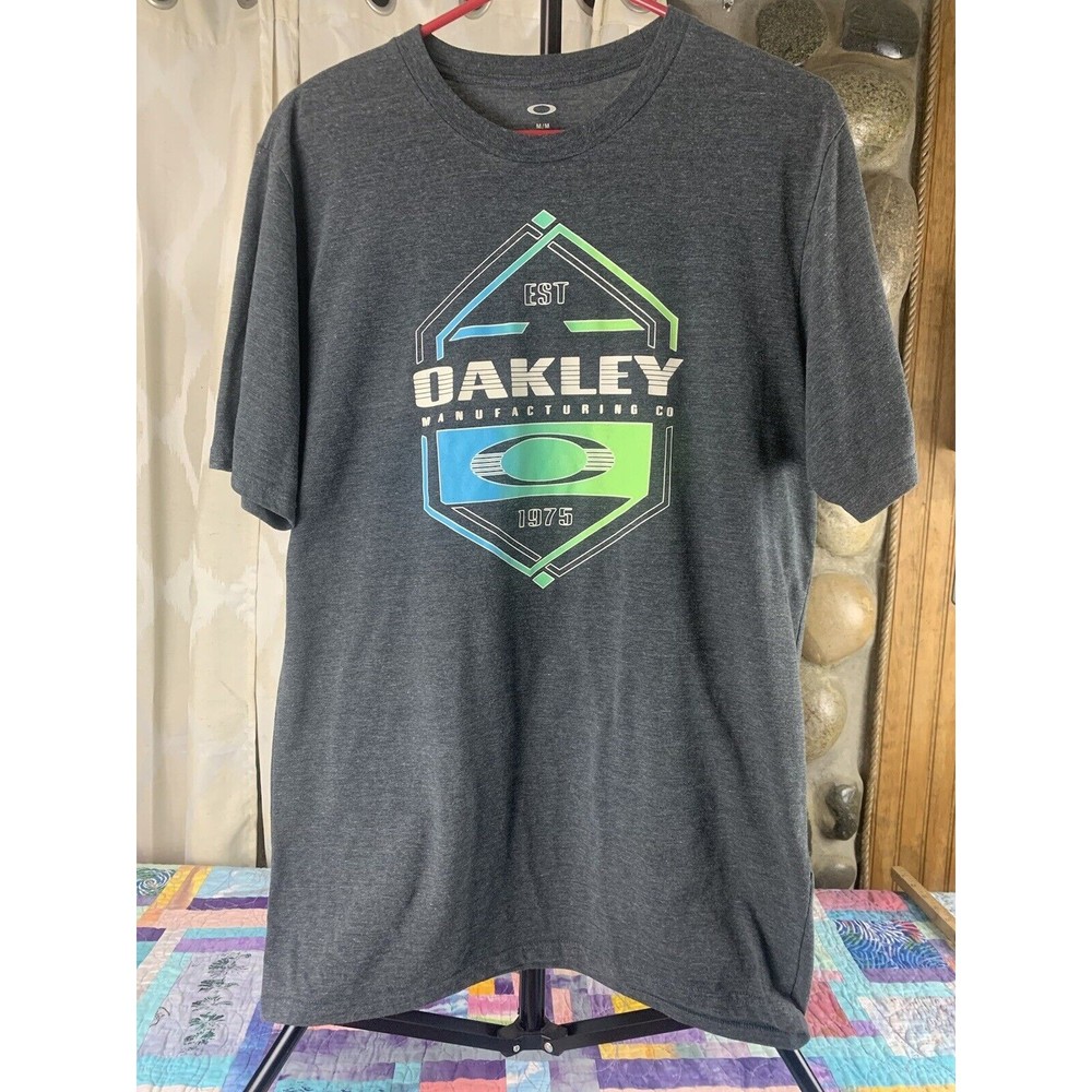 Oakley Established 1975 Short Sleeve T-Shirt Men's Medium Blue